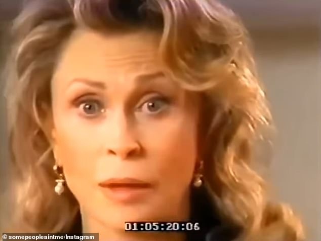 A newly discovered clip shows actress Faye Dunaway berating a crew member during the filming of a 1996 trailer.