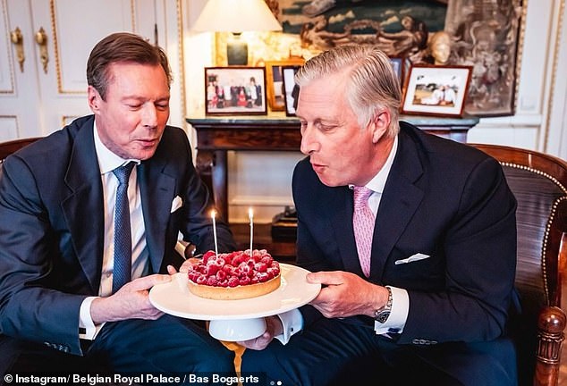 Philippe celebrated his 64th birthday yesterday and Henri turned 69 today during a state visit to Belgium.