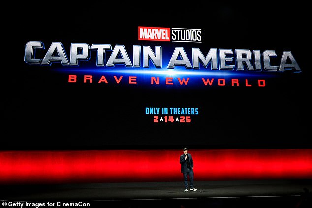 A sneak peek at Disney-Marvel's upcoming release, Captain America: Brave New World, aired at CinemaCon in Las Vegas on Thursday at the Colosseum at Caesars Palace.