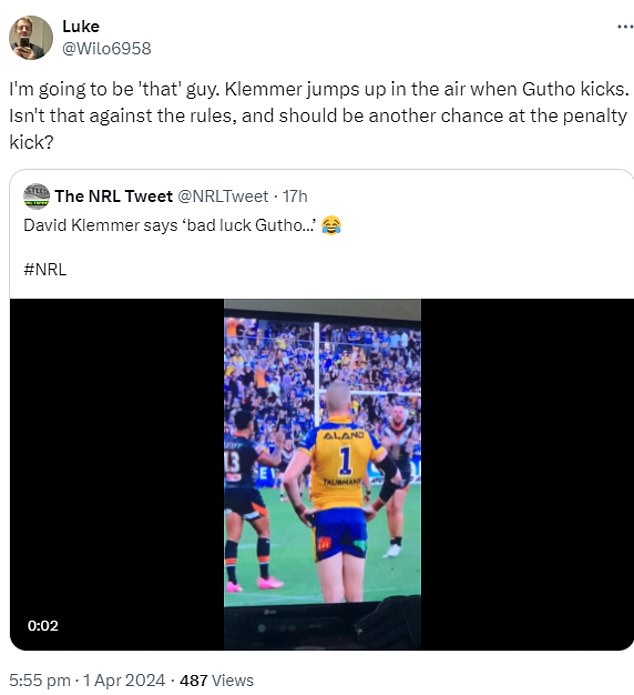 Another fan correctly stated that Gutherson should have been given another chance to win the match following Klemmer's unsportsmanlike behavior.