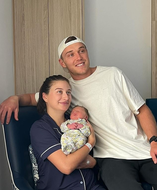 Patrick Cripps and his wife Monique welcomed a daughter into the world