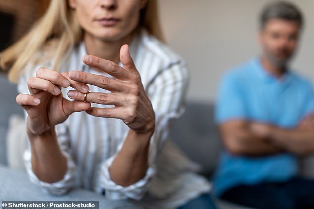Financial worries: Getting divorced will cost you an average of £14,500, experts say