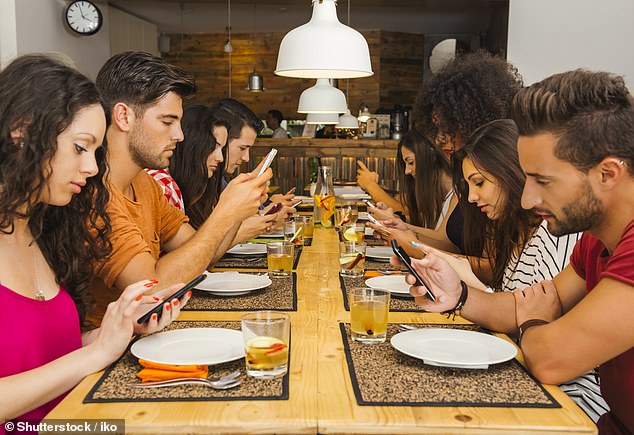 Young people find dinner etiquette rules outdated and irrelevant, according to research.  Stock image used