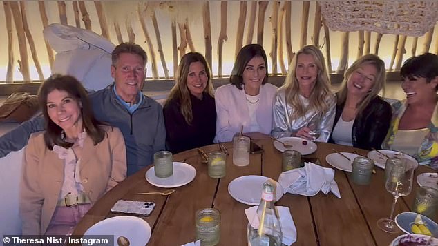 Theresa shared an adorable clip to her Instagram Stories on Friday, showing the couple sitting with five of their Golden Bachelor co-stars at the Terra Rooftop in Los Angeles.