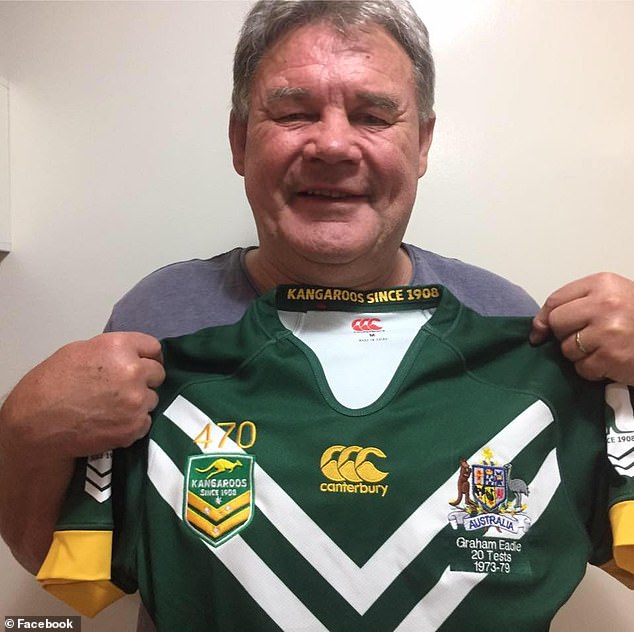 Hall of Fame rugby league legend Graham Eadie is fighting for his life as he battles bacterial meningitis and the after-effects of a stroke.