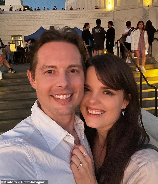 Halloweentown stars Kimberly J. Brown and Daniel Kountz are married.  On Friday, the former Disney stars tied the knot in an intimate outdoor wedding at the Spanish Hills Club in Camarillo, California, attended by 92 of their loved ones;  seen in June 2022