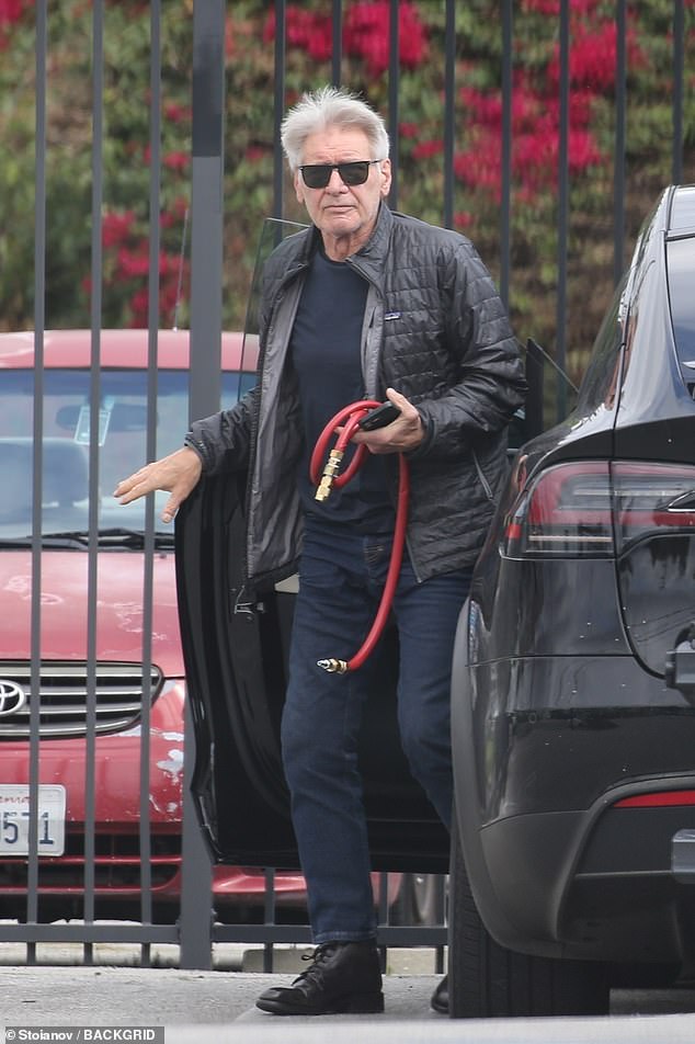 Harrison Ford was spotted running errands in Los Angeles on Thursday.