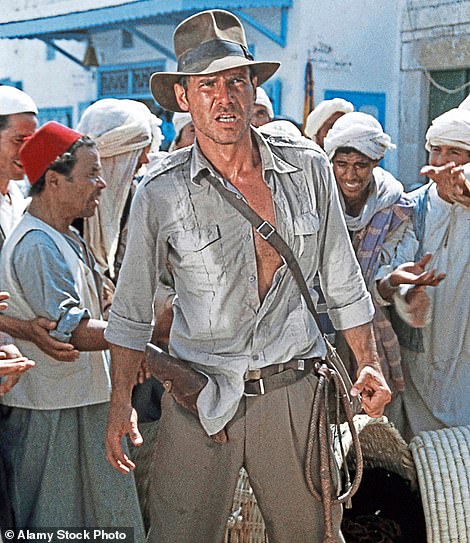 In Raiders of the Lost Ark in 1981 by director Steven Spielberg