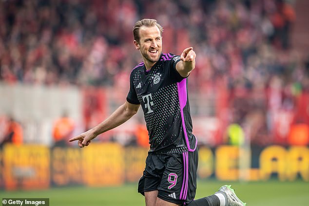 Harry Kane scored his 40th goal of the season in Bayern Munich's 5-1 victory over Union Berlin.