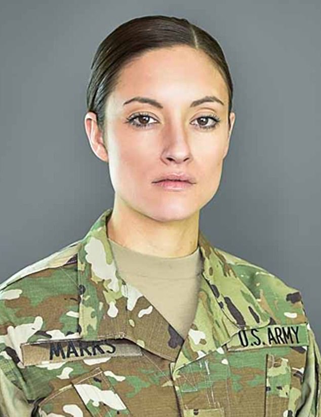 Four-time Invictus Games gold medalist and five-time Paralympic medalist Sergeant First Class Elizabeth Marks, 33, (pictured) suffered bilateral hip injuries while deployed to Iraq in 2010, after joining at only 17 years old.