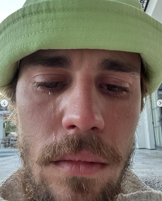 The chaos ensued after Justin Bieber uploaded two selfies of himself crying to his 292 million Instagram followers last weekend.