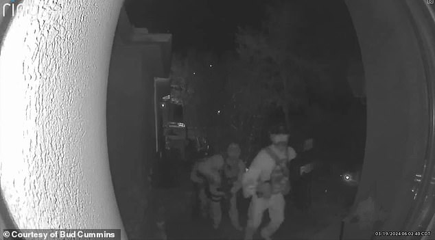 One of the clips, taken from a neighbor's doorbell camera, shows the ATF arriving in at least 10 vehicles at Malinowski's home that night, leading some to wonder if the feds went too far.