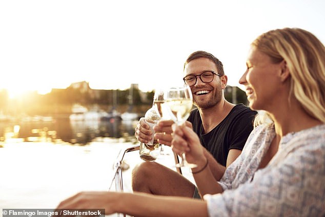 Research suggests couples who drink together may also live longer (file photo)