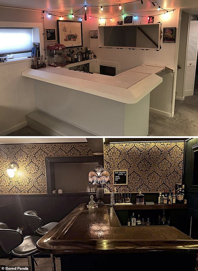 People around the world shared on Reddit how they outdid themselves with these stunning room transformations, and Bored Panda compiled the best in an online gallery.  This Chicago Resident Took His Basement Bar to the Next Level by Creating a Speakeasy Atmosphere