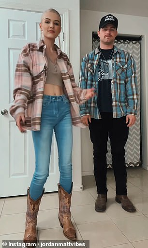 The 23-year-old, from California, created a joint Instagram account with love interest Matt Ryan, where the pair have been relaxing in a series of clips and selfies.