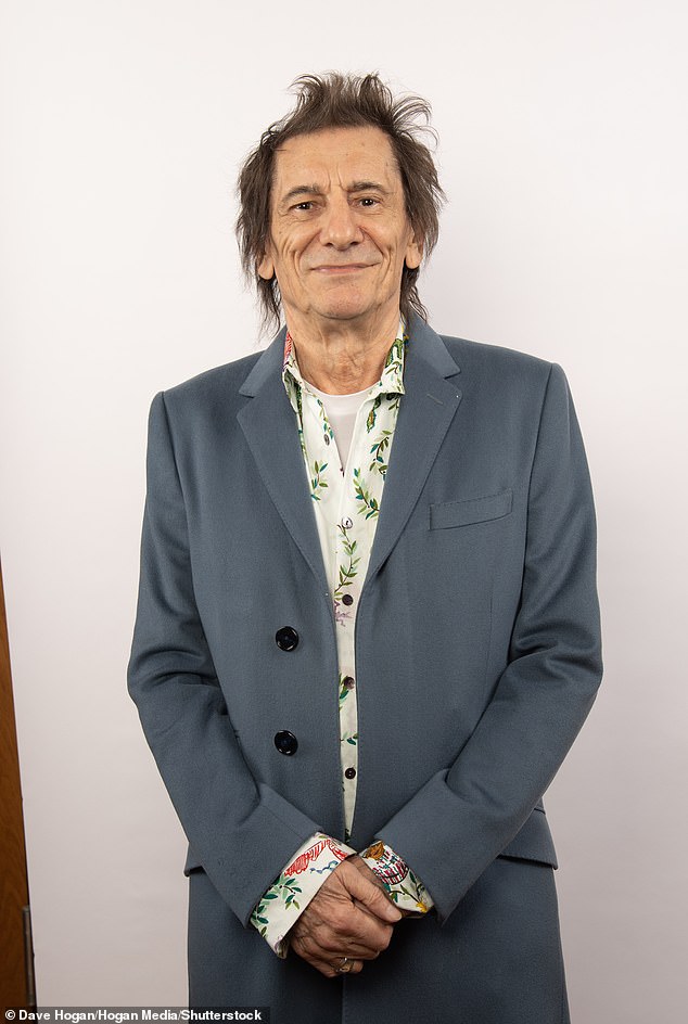 Ronnie Wood has revealed how he gets a natural high these days after quitting alcohol and drugs (pictured March 2024).