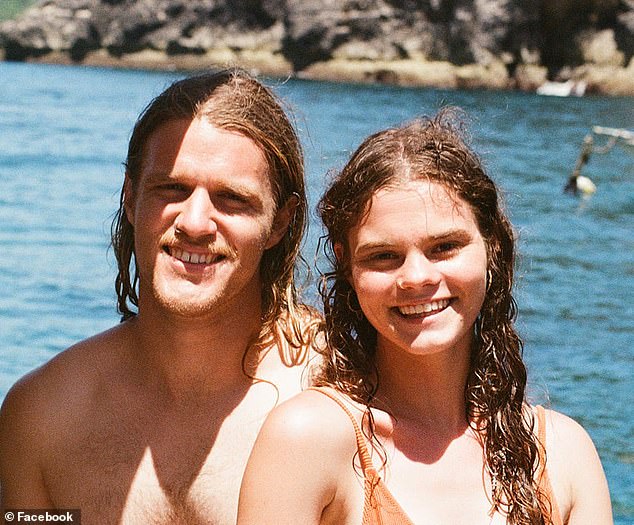Cosi Palmer (pictured right) was spearfishing with Sam Hamilton (left) when she drowned off the coast of Dawesville.