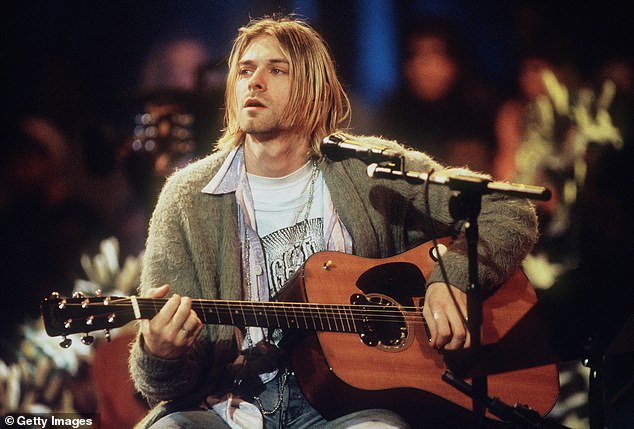 Kurt Cobain during the taping of MTV Unplugged in New York City, November 18, 1993
