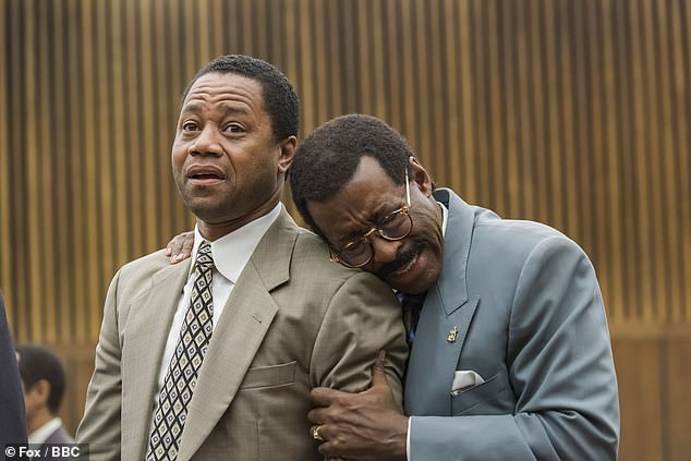 The People V OJ Simpson: American Crime Story with Cuba Gooding Jr. as OJ Simpson and Courtney B. Vance as Johnnie Cochran
