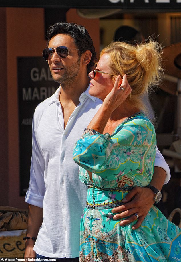 The TV chef, 56, and the Algerian actor, 43, are enjoying a romantic getaway in the luxurious French seaside resort and looked the epitome of a happy couple as they soaked up the sun on Monday.