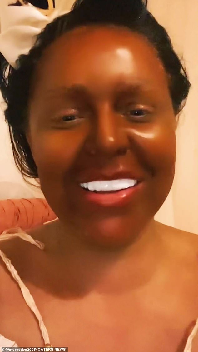 BobbieJo Houston, from Blackpool, tried mixing several different brands of fake tanners to create her own perfect bronze colour, but it was disastrous.