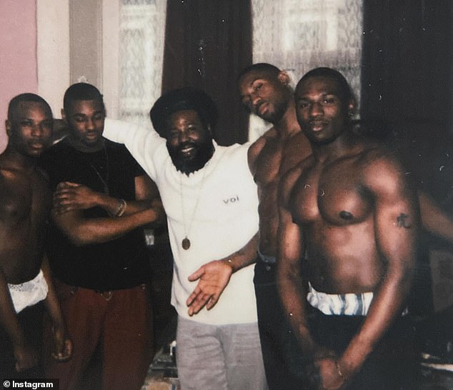 Dwaine (pictured far right) spent 22 years in prison, seven of which were spent in solitary confinement, where he endured 23 hours each day without any human contact.