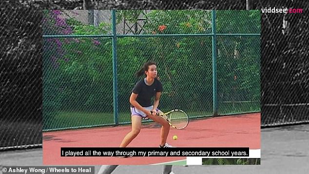 Before his suicide attempt, Eng said one of his favorite activities was playing tennis.  Since he left the hospital, he started learning to play wheelchair tennis.
