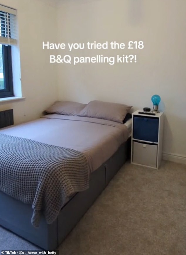 A clever Brit has revealed how she transformed her bedroom using a B&Q kit that costs just £18, saving her a lot 