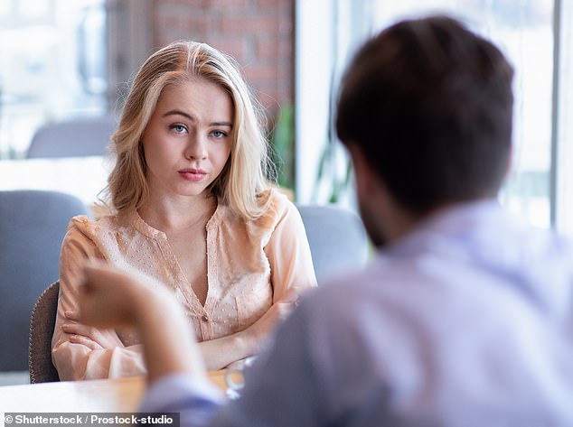 A woman revealed on the British parenting platform Mumsnet that she was asked to transfer half the price of the meal to her date and that she is now considering never seeing him again (file image)