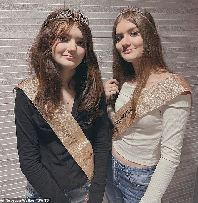 Sophie Walker (LEFT), 17, was diagnosed with Wilms tumor, a type of kidney cancer, in October 2017.