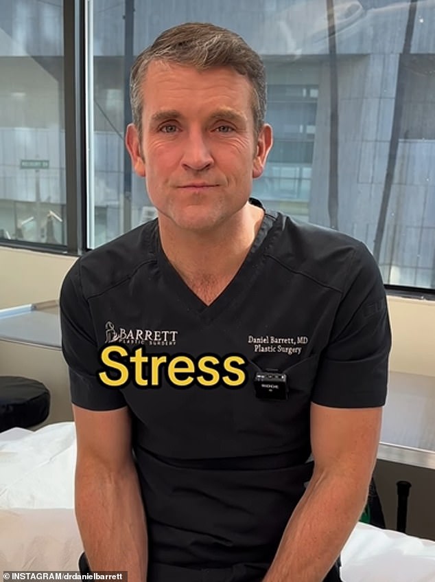 Dr. Daniel Barrett has described stress as the main cause of premature aging