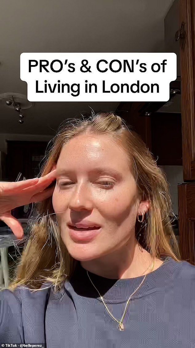 Belle Perez (pictured), who has lived in London for almost two years, reveals the four things she loves about living in the UK.
