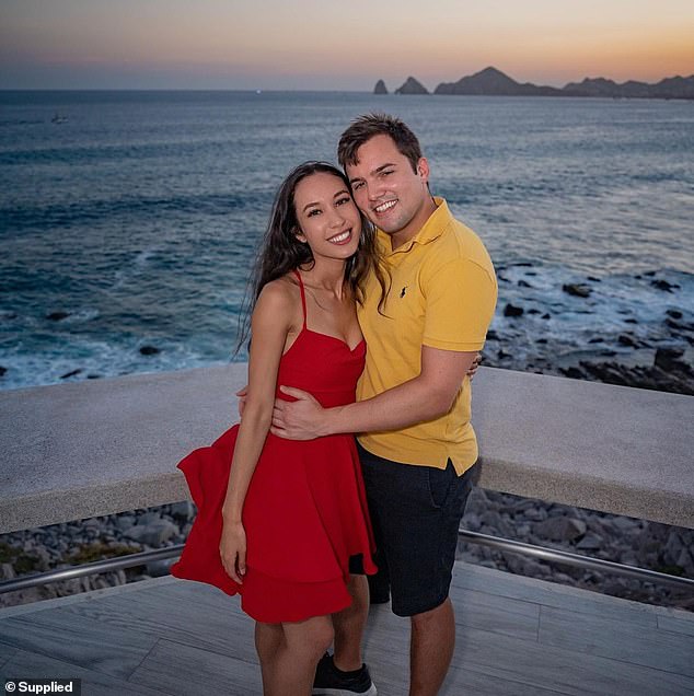 Queenie Tan, 27, and her fiancé Pablo Bizzini, 32, welcomed their daughter Gia into the world on March 19 and have already opened an investment account.  The Sydney couple has a net worth of $800,000.
