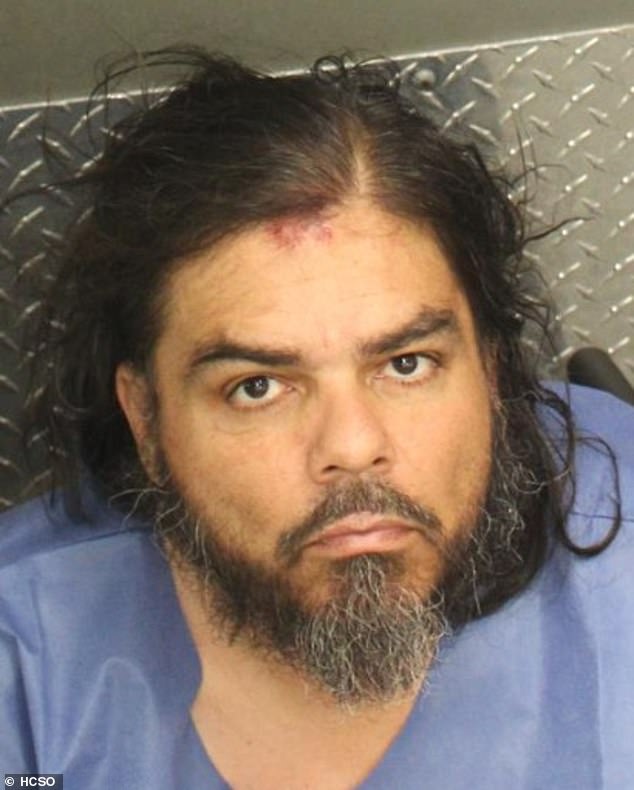 Walter Medina, 48, allegedly abused the woman since he kidnapped her in January, beating her with a baseball bat and stabbing her with a flat-head screwdriver.