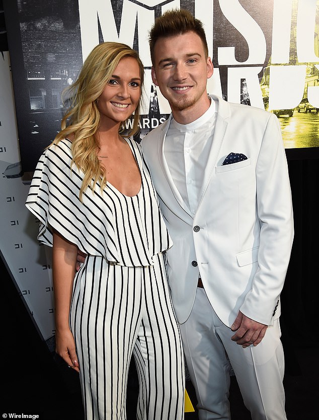 Inside KT Smith's relationship with ex Morgan Wallen, after her surprise wedding to Luke Scornavacco got the country star arrested;  KT and Wallen in the photo from 2017