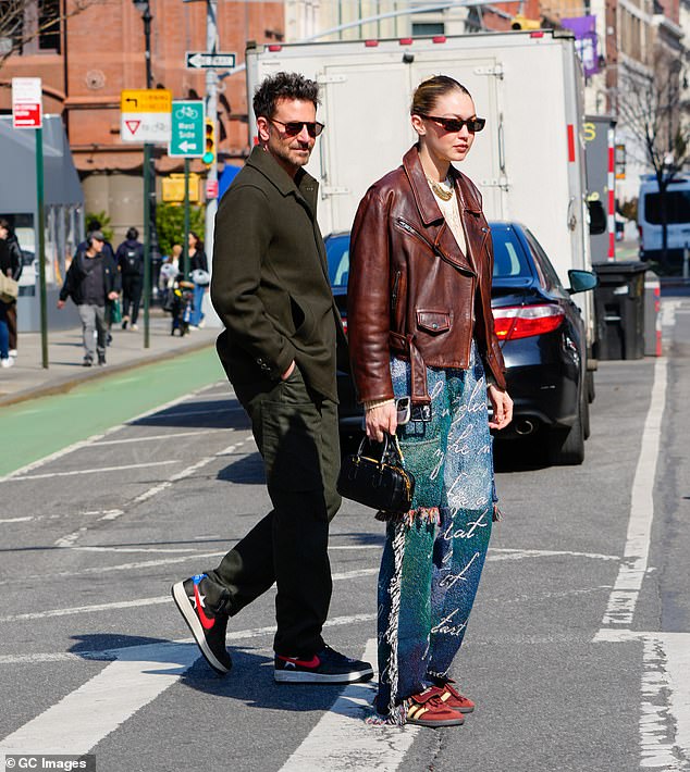 Her ex Bradley Cooper is dating her friend Gigi Hadid;  seen in february in new york