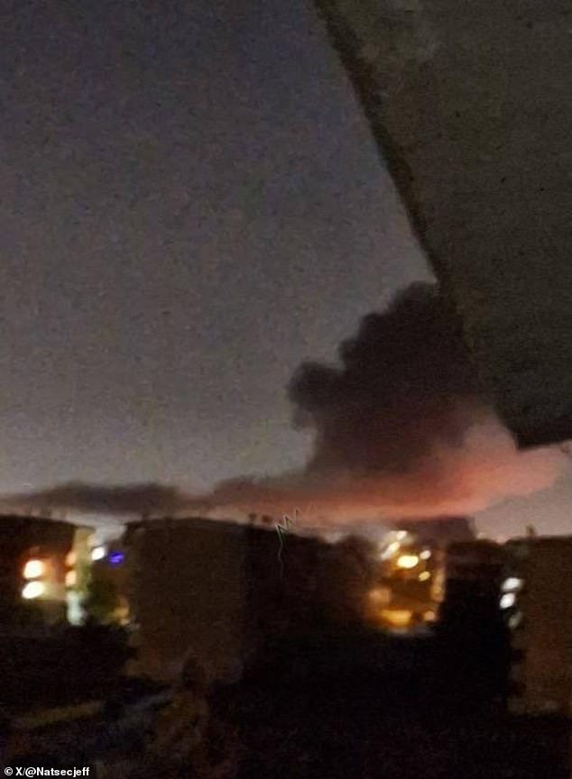 The strikes have reportedly hit at least one target in Iran, US officials confirmed.  The extent of the damage and the exact location of the attack are unclear (unconfirmed image)