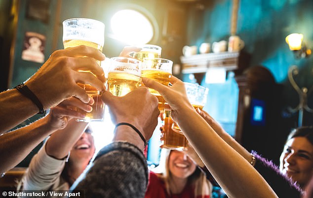 Whether it's accompanying a full English breakfast at 6 a.m. or accompanying your dinner at 6 p.m., a trip to Wetherspoons for a celebratory drink is almost always factored into travel schedules (stock image)