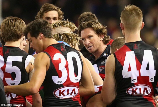 Essendon were excluded from the final, 34 players were suspended and their coach James Hird was sacked following the 2013 supplements scandal.