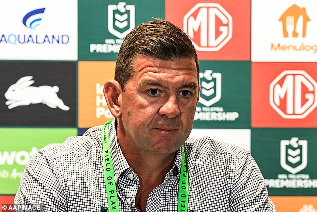 Jason Demetriou (pictured) looks forward to coaching South Sydney against the Melbourne Storm after the break, despite Saturday's loss to the Sharks.