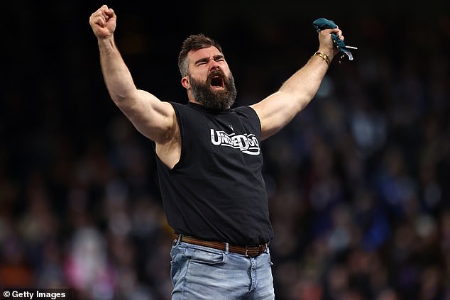 Jason Kelce would be welcomed back to WWE 'with open arms' after his surprise appearance at WrestleMania was a huge hit with fans.