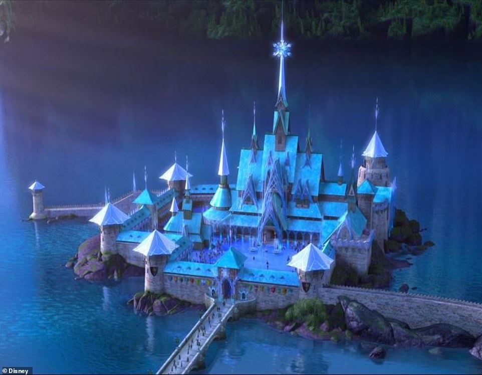 The spacious property bears an uncanny resemblance to the palace from the hit Disney animation.