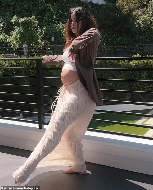 Jenna Dewan shows off her baby bump on International Dance