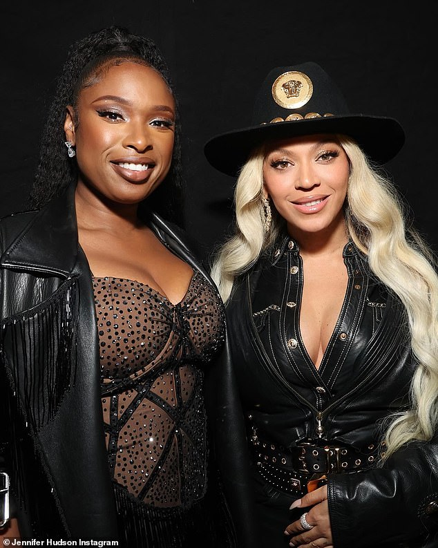 Jennifer Hudson and her former Dreamgirls co-star Beyoncé looked as radiant as ever as they reunited at the iHeartRadio Music Awards in Los Angeles on Monday.