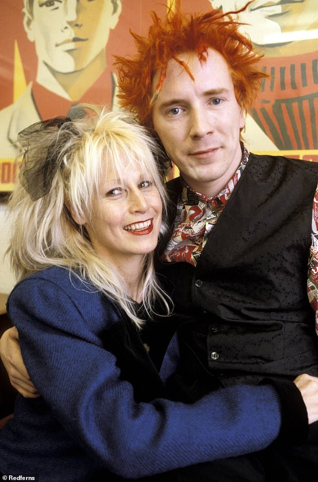 The punk legend became his wife's full-time caregiver after she was diagnosed with Alzheimer's two years before her death (couple pictured in 1986).