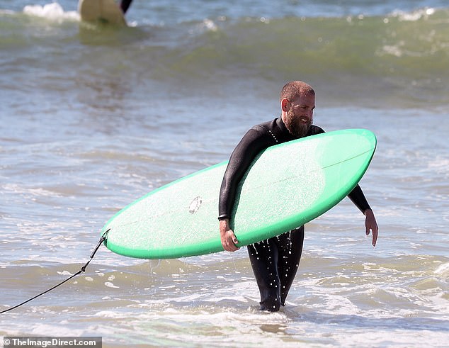 The Los Angeles native has been using surfing as one of his main avenues to stay healthy and fit after being afraid to try the sport for most of his life until he overcame his fear in 2019.