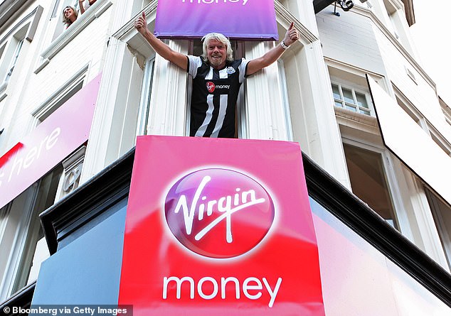 In money: Sir Richard Branson will earn up to £650 million from the deal, which will create Britain's second-largest savings and loan group.
