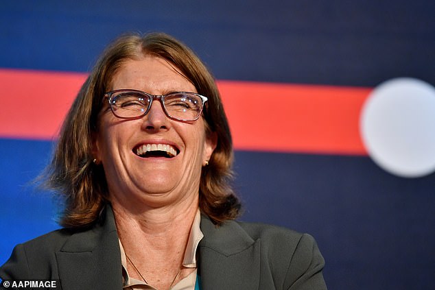 The Judo Bank now predicts the Reserve Bank will raise interest rates three times in 2024 (pictured: Reserve Bank of Australia Governor Michele Bullock).