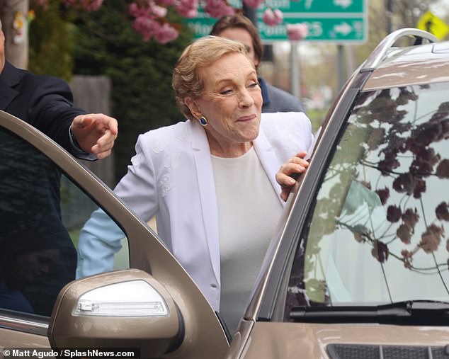 Julie Andrews was spotted for the first time in seven months on Monday while out shopping in the Hamptons.