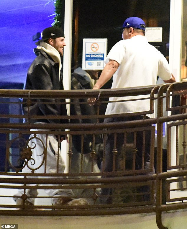 Justin was all smiles when he walked into a sushi restaurant.